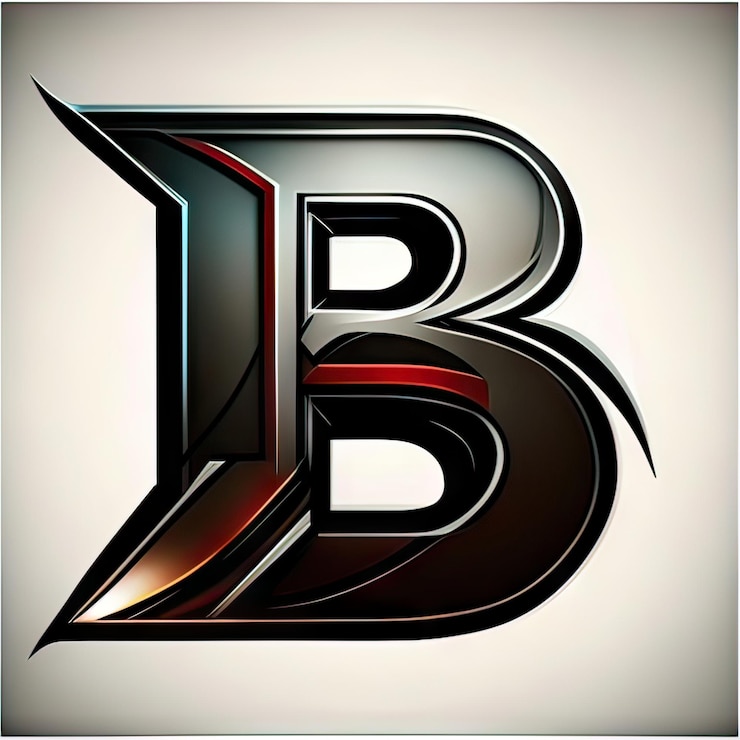 Foto logotipo con letra moderna b generativa ai