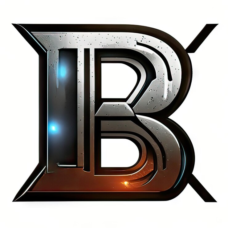 Foto logotipo con letra moderna b generativa ai