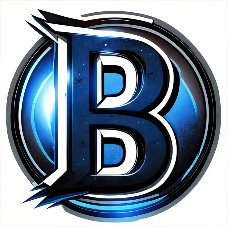 Foto logotipo con letra moderna b generativa ai