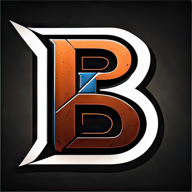 Logotipo con letra moderna B Generativa AI