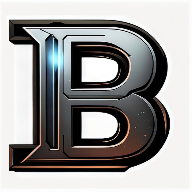 Logotipo con letra moderna B Generativa AI