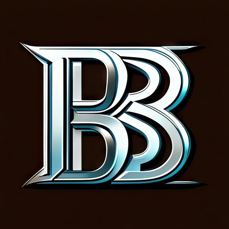 Foto logotipo con letra moderna b generativa ai