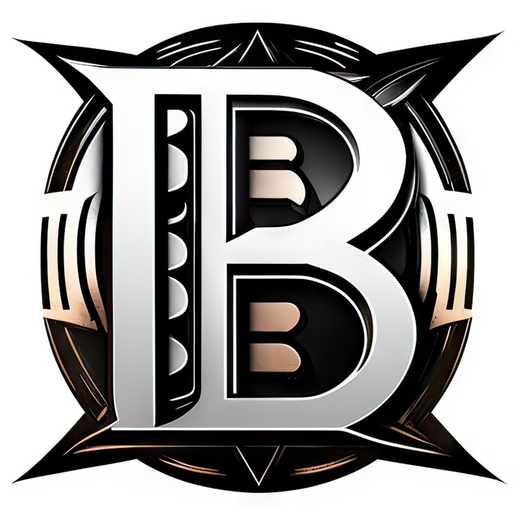 Foto logotipo con letra moderna b generativa ai