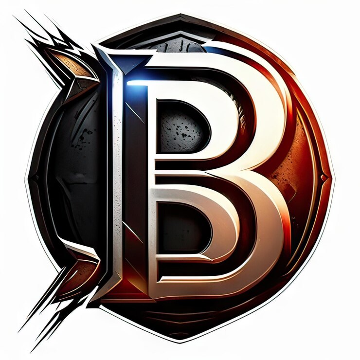 Foto logotipo con letra moderna b generativa ai