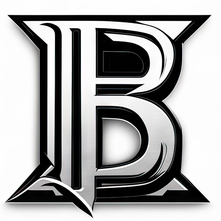 Foto logotipo con letra moderna b generativa ai