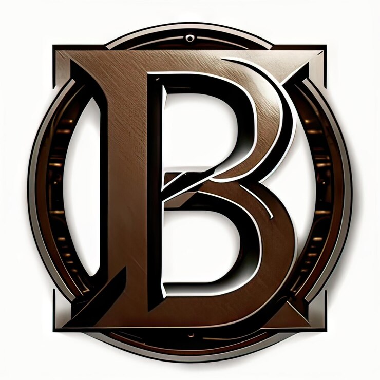 Foto logotipo con letra moderna b generativa ai