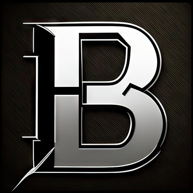 Logotipo con letra moderna B Generativa AI