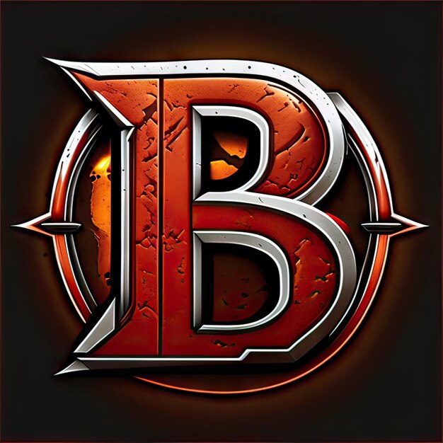 Logotipo con letra moderna B Generativa AI