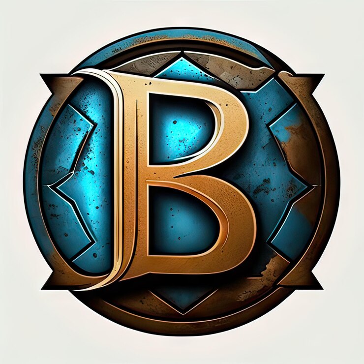 Foto logotipo con letra moderna b generativa ai