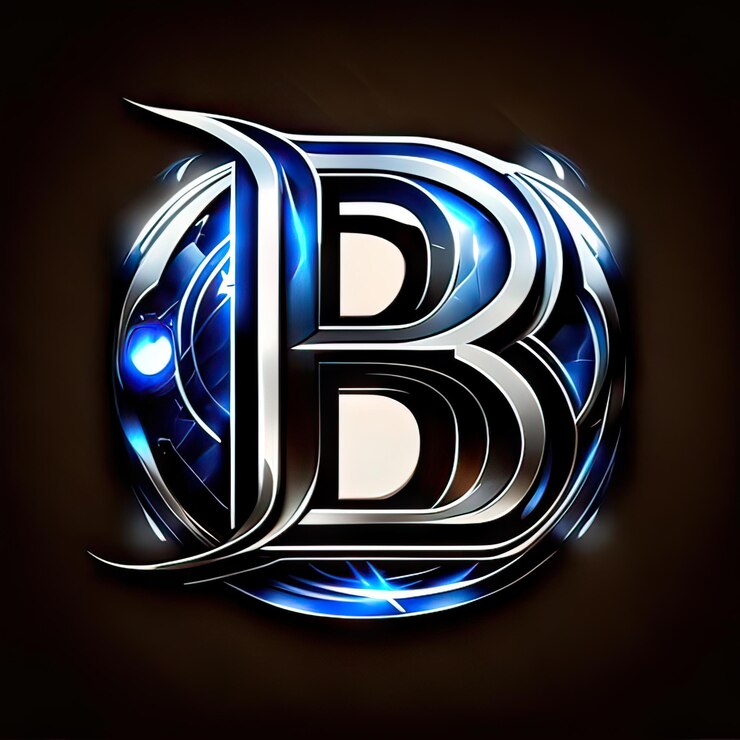 Foto logotipo con letra moderna b generativa ai
