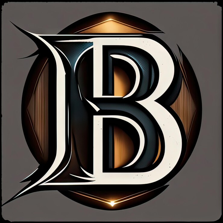 Foto logotipo con letra moderna b generativa ai