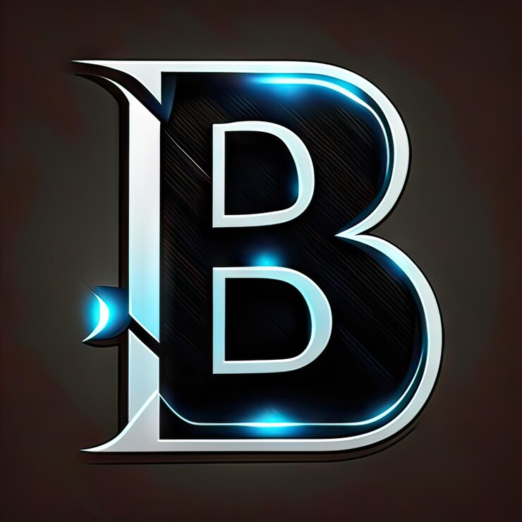 Foto logotipo con letra moderna b generativa ai