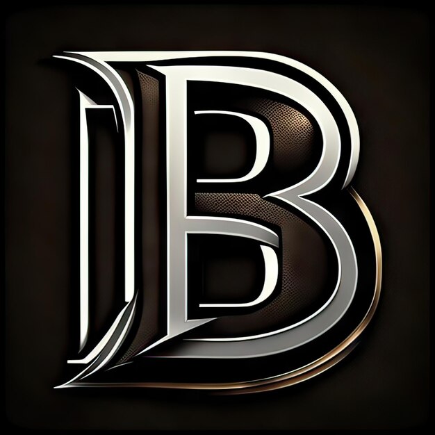 Logotipo con letra moderna B Generativa AI