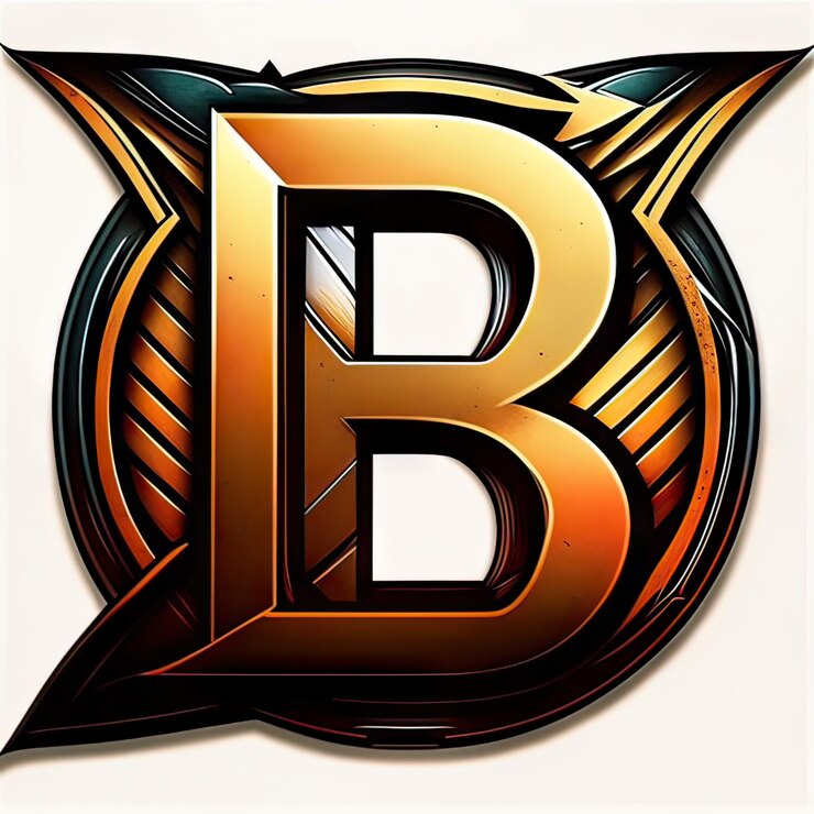 Foto logotipo con letra moderna b generativa ai
