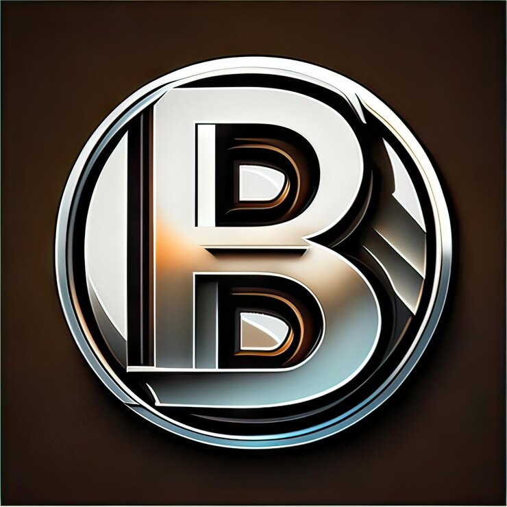 Foto logotipo con letra moderna b generativa ai