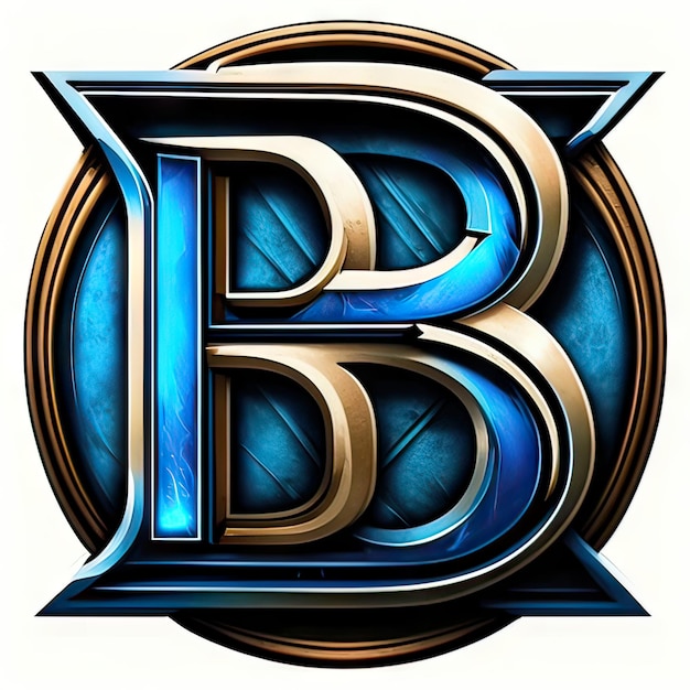 Logotipo con letra moderna B Generativa AI
