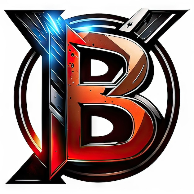 Logotipo con letra moderna B Generativa AI