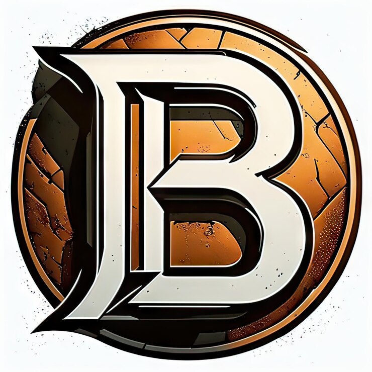 Foto logotipo con letra moderna b generativa ai