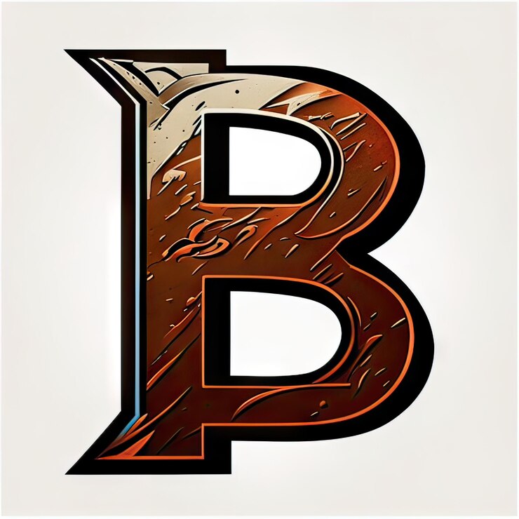 Foto logotipo con la letra moderna b ia generativa
