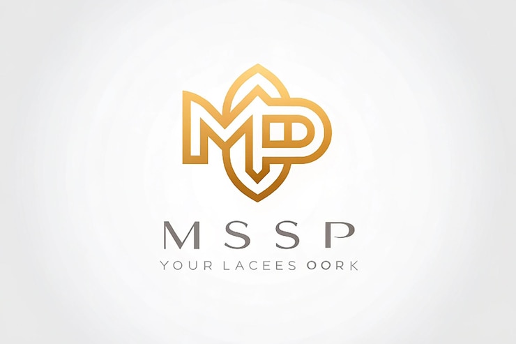 Foto el logotipo de la letra msp con una hermosa forma
