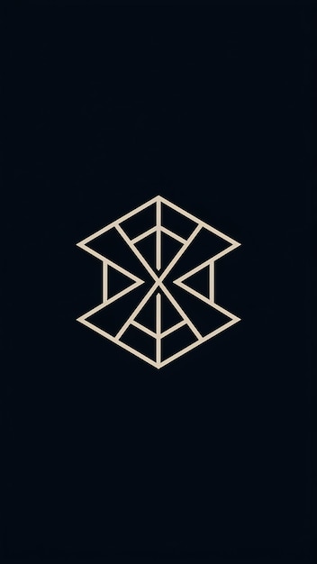 Logotipo de la letra X limpio icono lineal diseño vectorial de signos hexagónicos