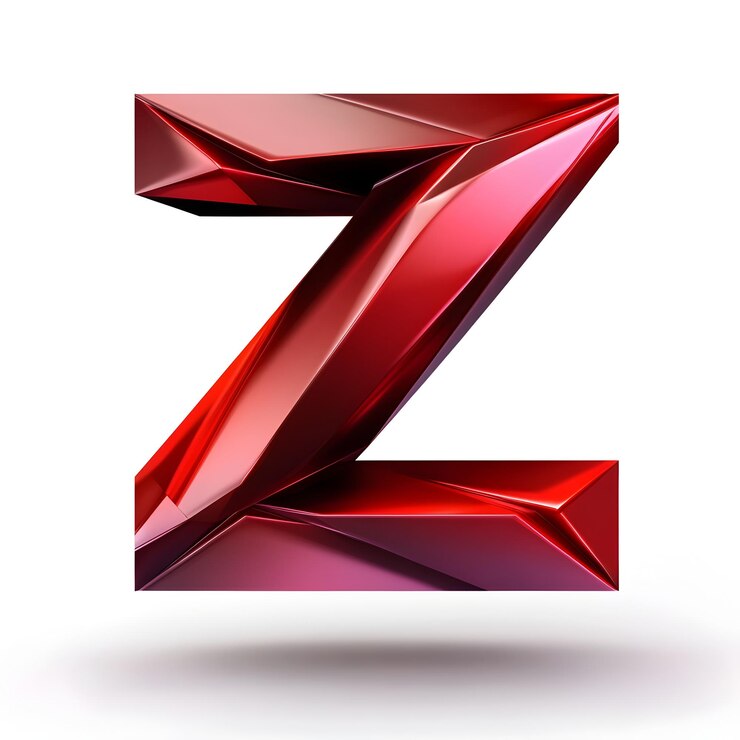 Foto el logotipo de la letra z minimalista moderna en fondo blanco
