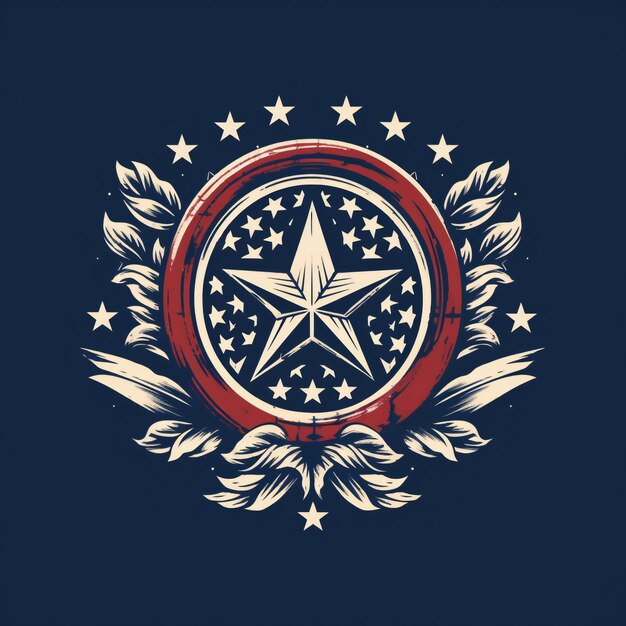 Foto logotipo liberty luxe para produtos premium do dia da independência dos estados unidos