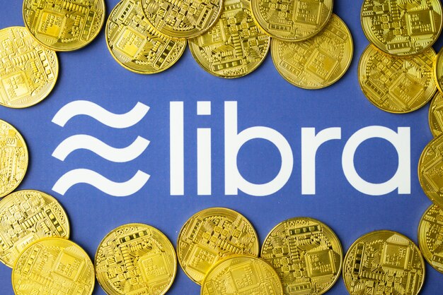 Logotipo de Libra impreso en papel