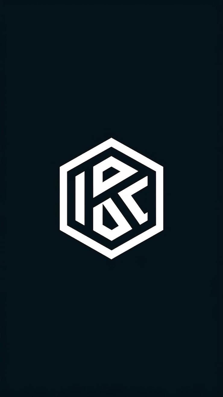 Foto logotipo limpio de la letra k icono hexagonal minimalista diseño vectorial del letrero de la compañía