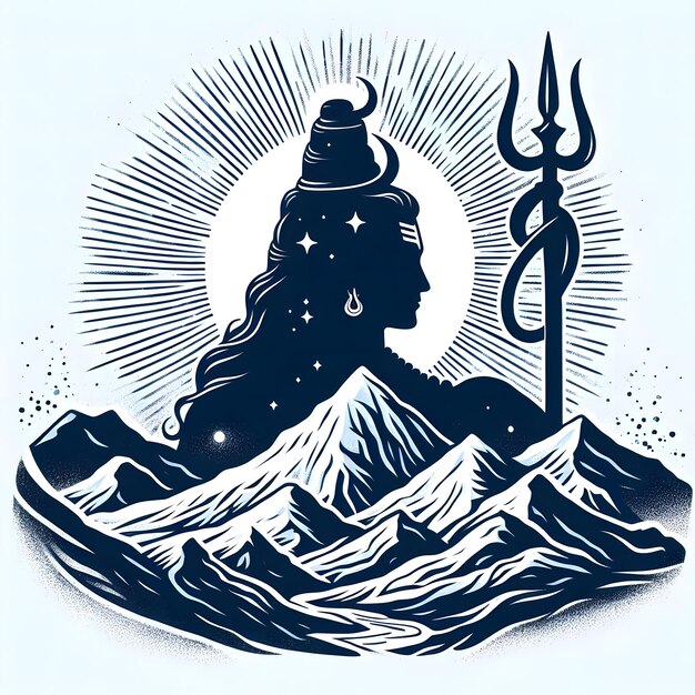 El logotipo de Lord Shiva