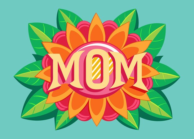 Foto un logotipo para mamá con las palabras mamá en él