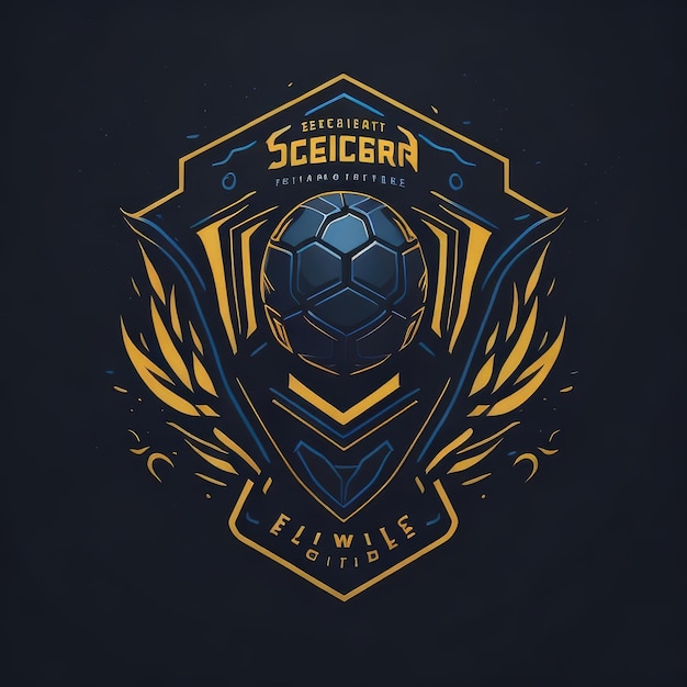 Foto logotipo de la mascota del fútbol logotipo del fútbol