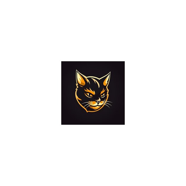 Foto el logotipo de la mascota del gato icono28