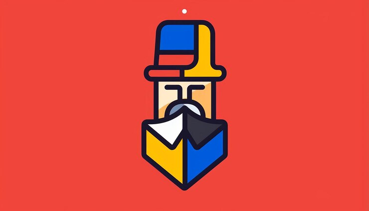 Foto un logotipo de mascota de un sitio web que genera poemas para sinterklaas