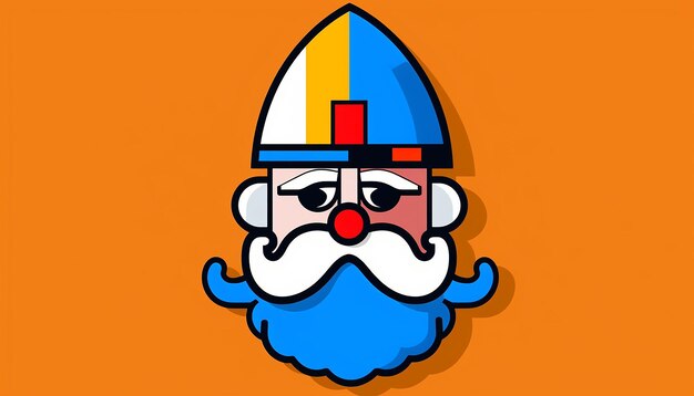 Foto un logotipo de mascota de un sitio web que genera poemas para sinterklaas