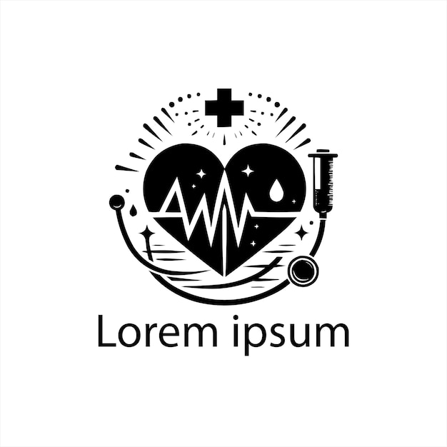 Foto un logotipo médico