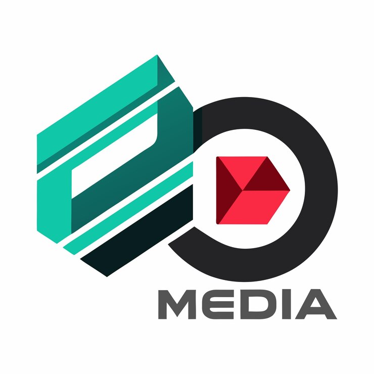 Foto un logotipo de los medios de comunicación se muestra sobre un fondo blanco