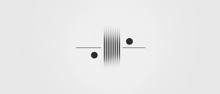 Foto logotipo minimalista monocromático em fundo branco design elegante