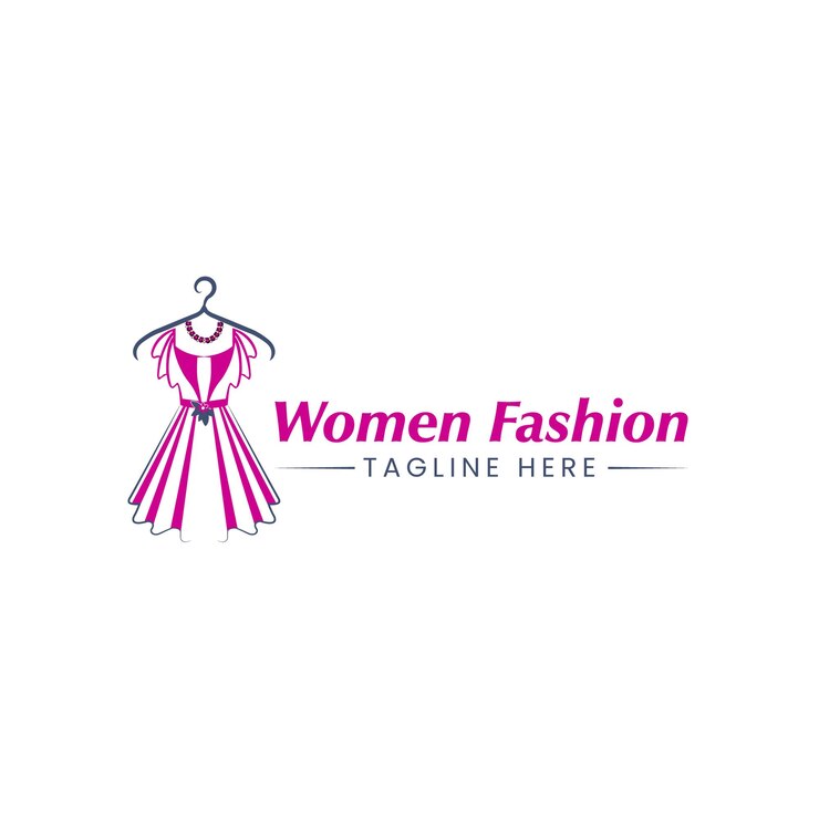 El logotipo de la moda femenina