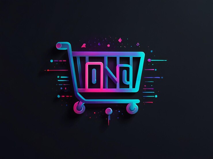 Foto logotipo moderno icono elegante del carrito de compras