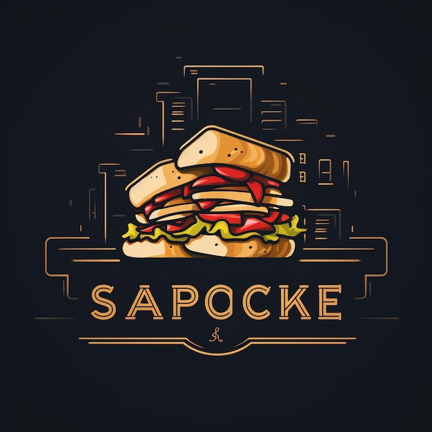 Foto logotipo moderno para sándwiches