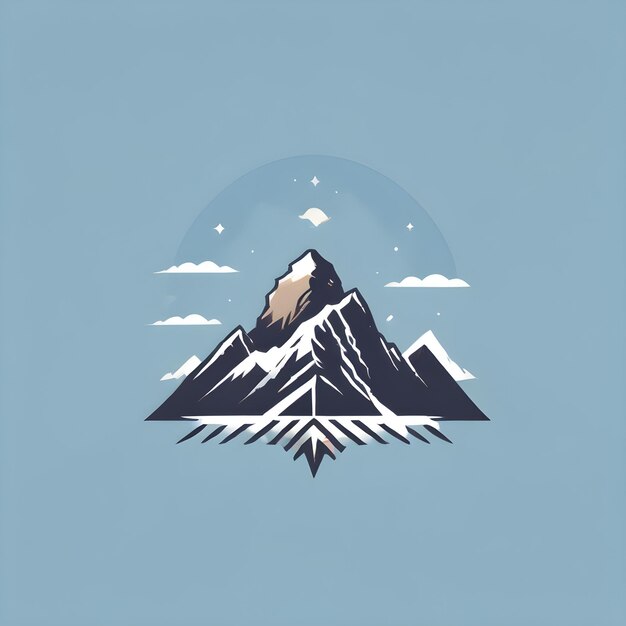 Foto el logotipo del monte everest