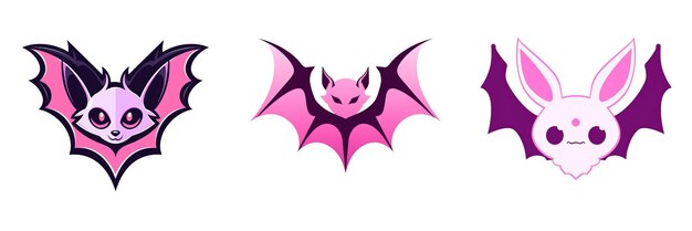 Foto el logotipo del murciélago de halloween 2d