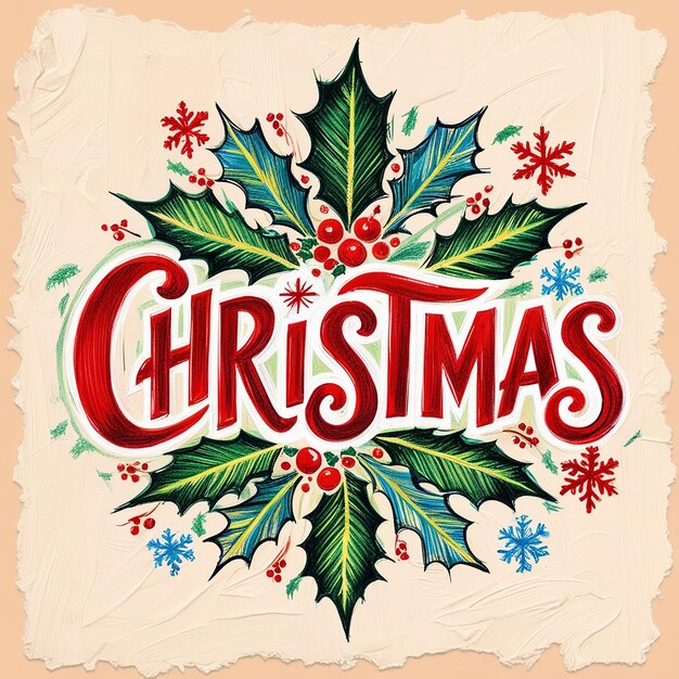 El logotipo de Navidad de Leonardo AI
