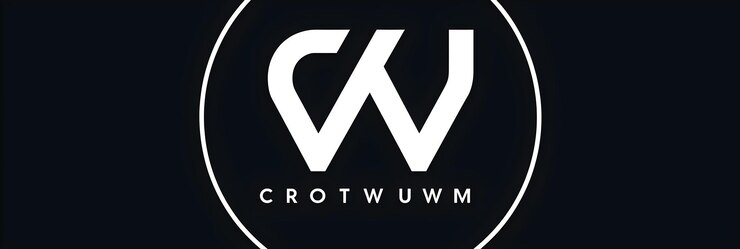 Foto el logotipo negro moderno y elegante de cw company contra un fondo blanco minimalista