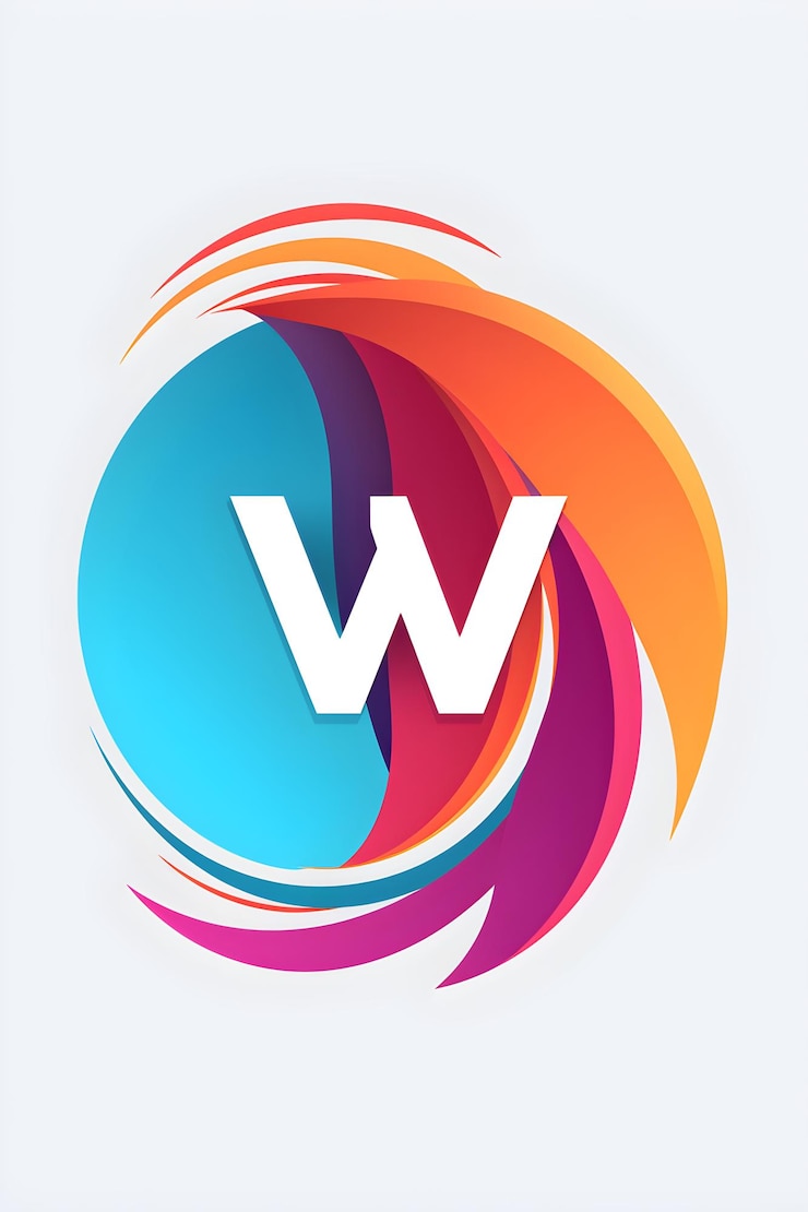 Foto el logotipo negro moderno y elegante de cw company contra un fondo blanco minimalista