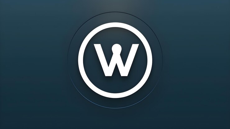 Foto el logotipo negro moderno y elegante de cw company contra un fondo blanco minimalista