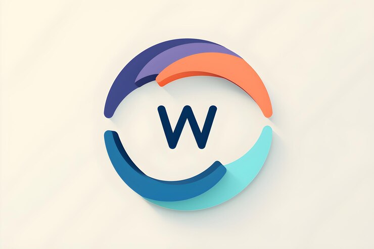 Foto el logotipo negro moderno y elegante de cw company contra un fondo blanco minimalista