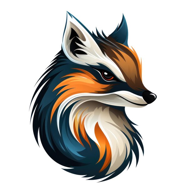 Logotipo Numbat atraente em fundo branco gerado por IA