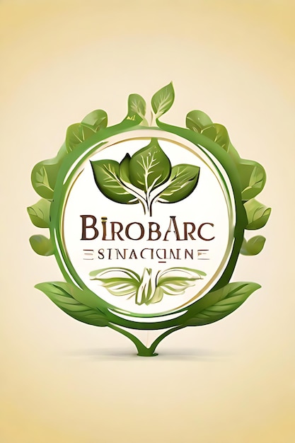 Logotipo orgánico natural para productos cosméticos para bebés